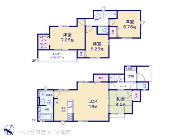 ハートフルタウン与那原町与那原2923番2の見取り図