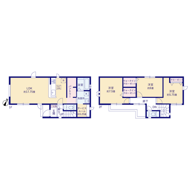 グラファーレ4127新座市野寺１２期１１棟の見取り図