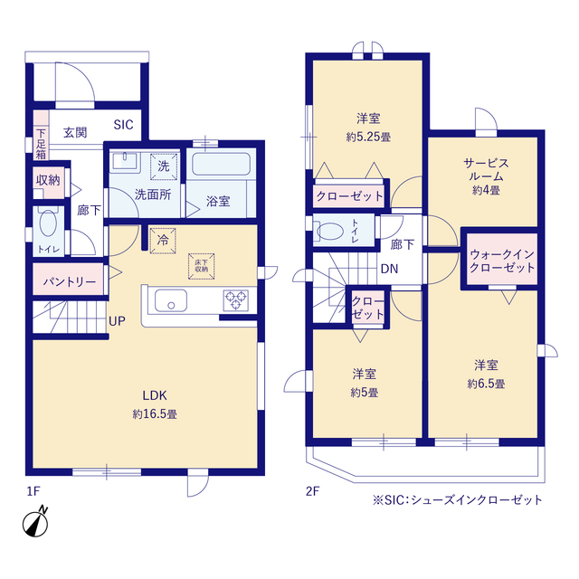 グラファーレ4264相模原市千代田１７期４棟の見取り図