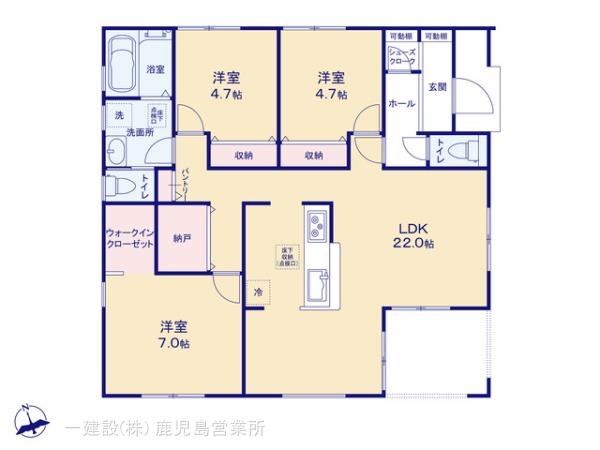 リーブルガーデン霧島市隼人町松永の見取り図