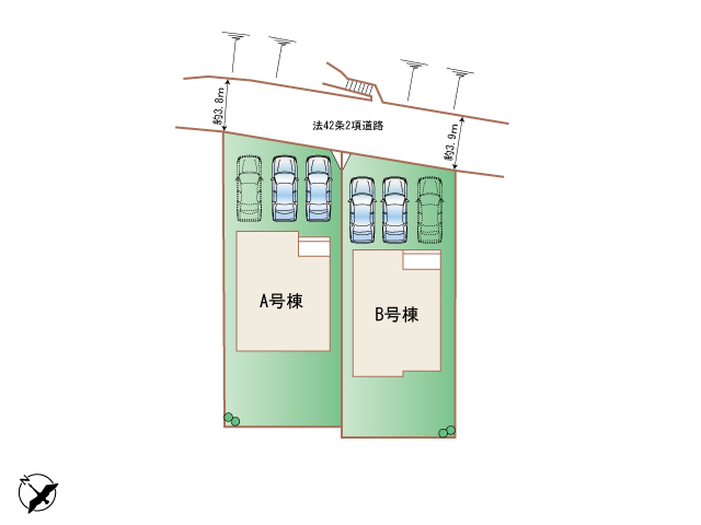 ハートフルタウン(東)一宮市北方町北方の見取り図