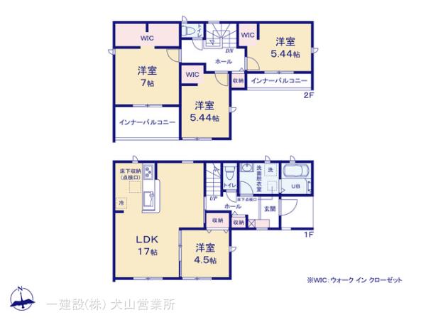 リーブルガーデン各務原市那加柄山町の見取り図
