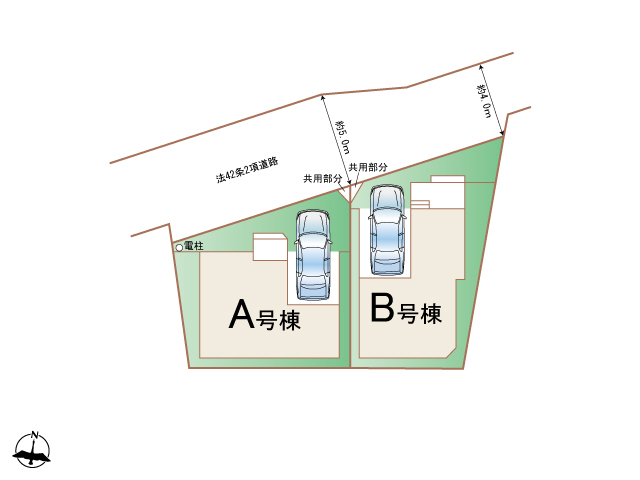 ハートフルタウン川口市里1413番の見取り図