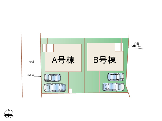 ハートフルタウン八王子市大塚343番の見取り図