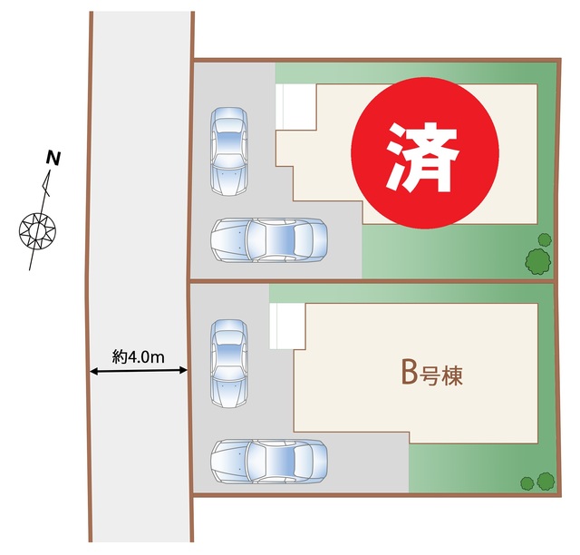 ハートフルタウン(立)昭島美堀町2期の見取り図