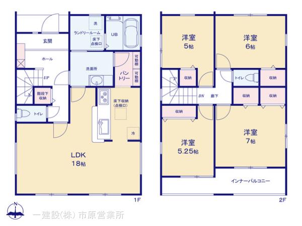 リーブルガーデン市原市椎の木台１丁目第２の見取り図