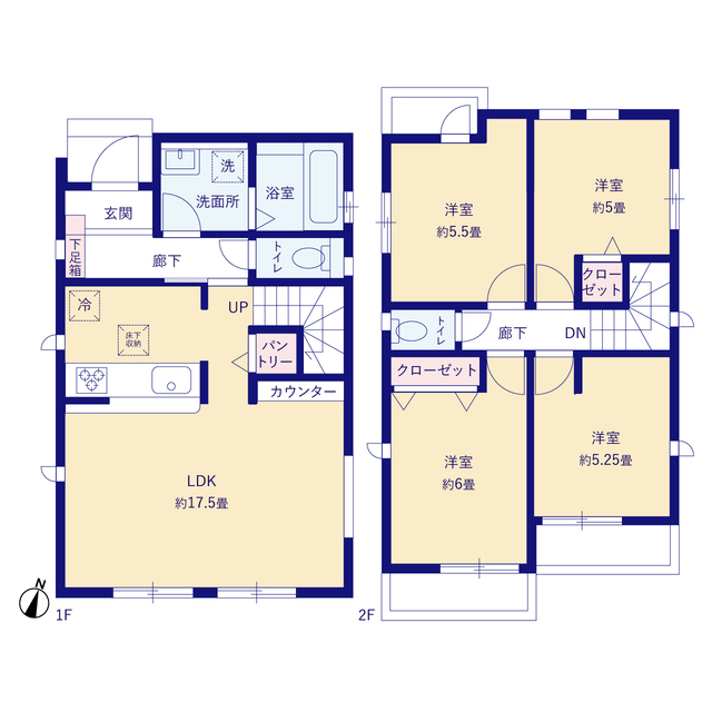 グラファーレ4266国分寺市西町６期１８棟の見取り図