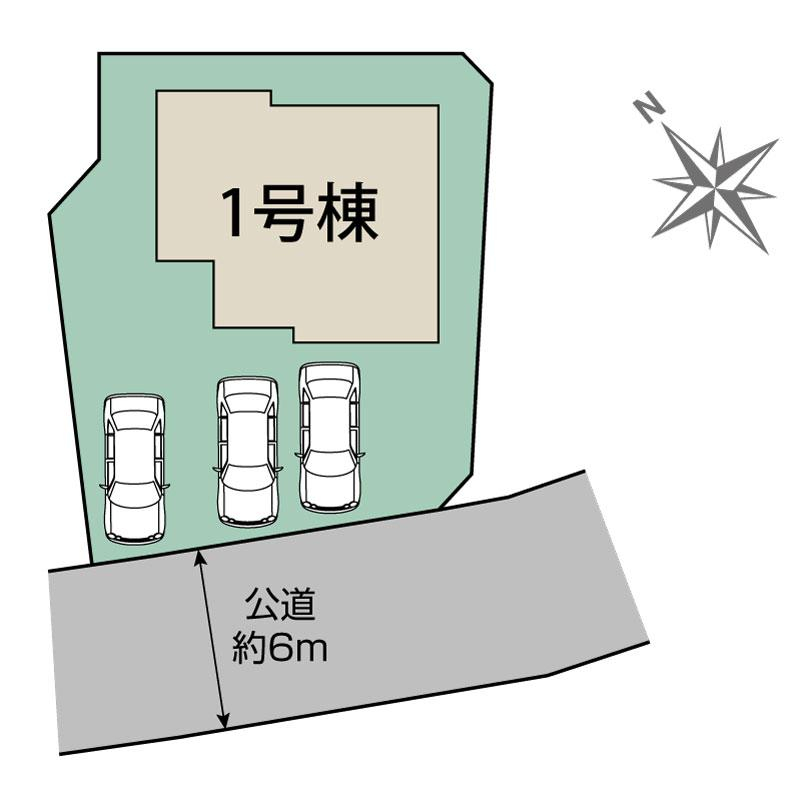 ブルーミングガーデン甲斐市篠原１棟の見取り図