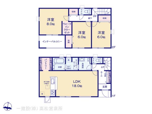 リーブルガーデン四国中央市土居町津根の見取り図