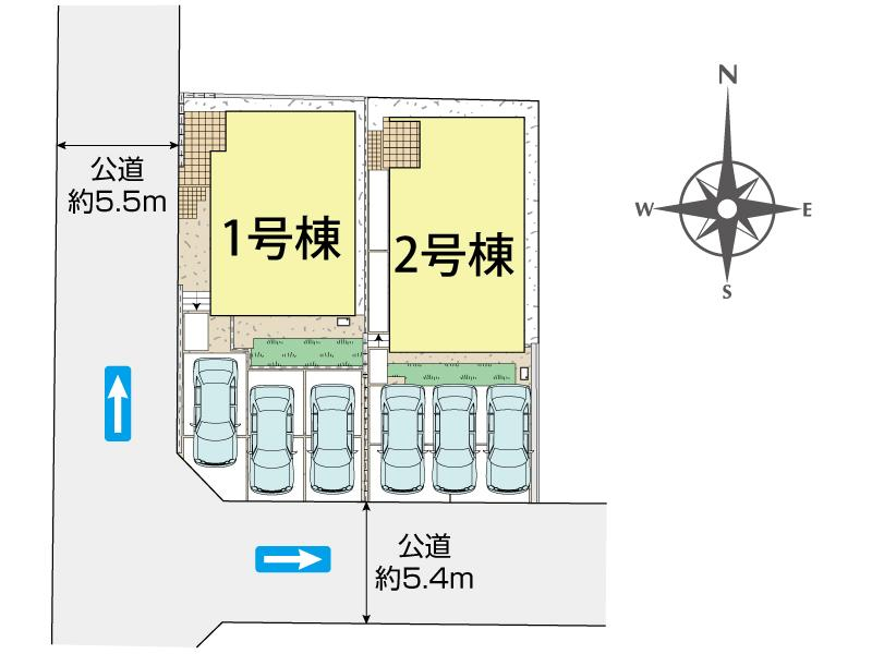 小田原市小竹2棟 区画図