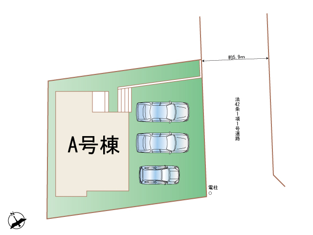 ハートフルタウン(東)小牧市小松寺3期の見取り図