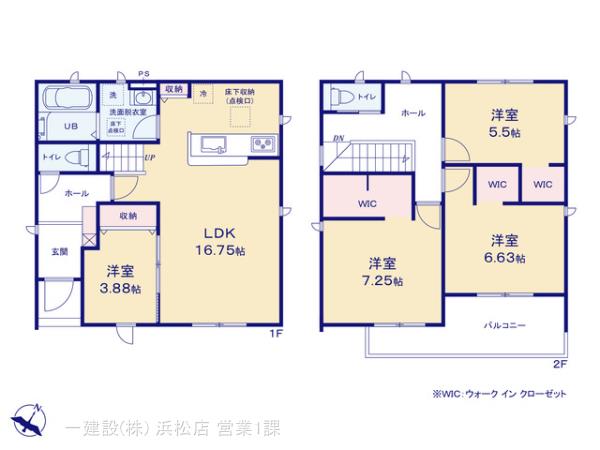リーブルガーデン豊橋柳生川南部土地区画整理地内の見取り図