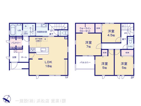 リーブルガーデン豊橋柳生川南部土地区画整理地内の見取り図