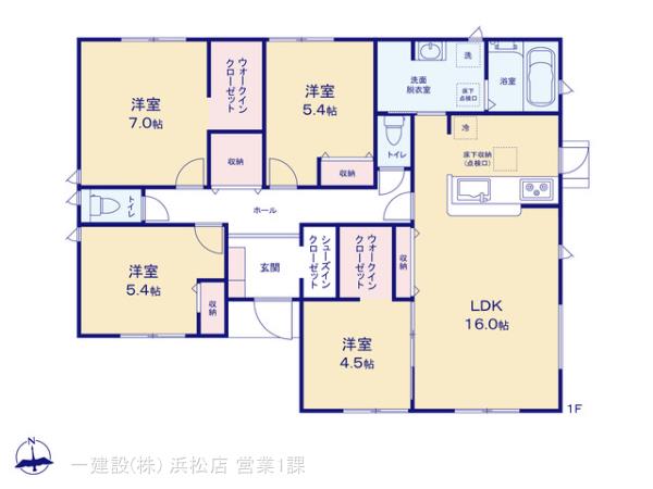 リーブルガーデン湖西新居町新居１６期の見取り図