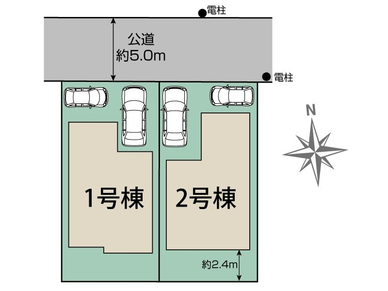 ブルーミングガーデン松戸市上本郷２棟の見取り図
