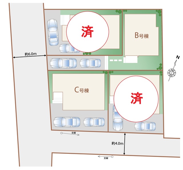 ハートフルタウン秋津40期の見取り図