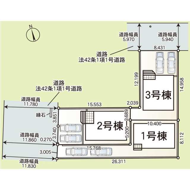 クレイドルガーデン四日市市昌栄町 第1の見取り図