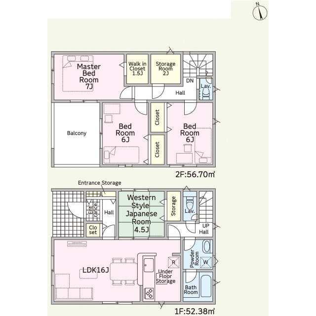 クレイドルガーデン四日市市昌栄町 第1の見取り図