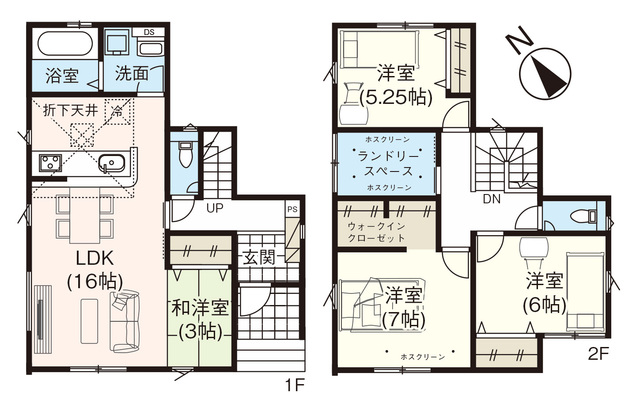 グラファーレ4372燕市杣木１棟の見取り図