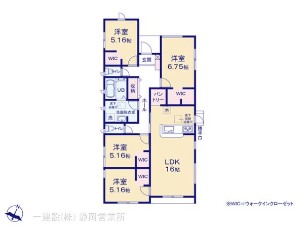 リーブルガーデン周智郡森町円田の見取り図