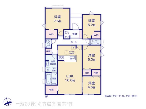 リーブルガーデン稲沢市祖父江町大牧稗田の見取り図