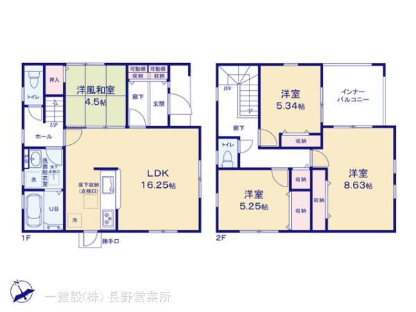リーブルガーデン長野合戦場第1の見取り図