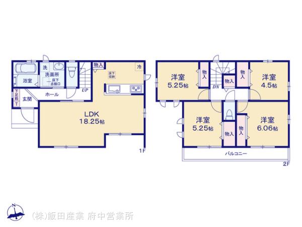 ハートフルタウン府中日新町3丁目Ⅱの見取り図