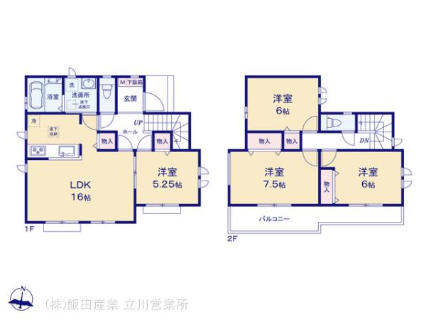 ハートフルタウン(立)福生熊川5期の見取り図