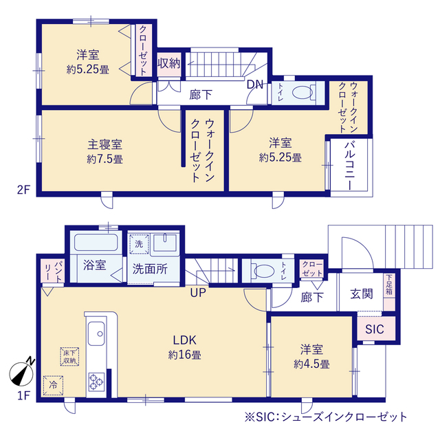 グラファーレ4395神戸市神陵台２期２棟の見取り図