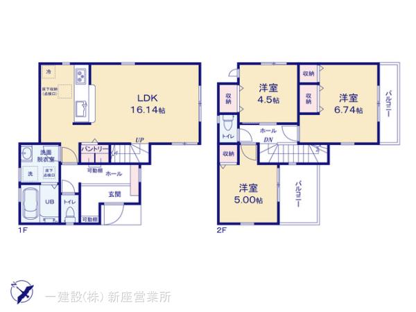 リーブルガーデン新座野火止第九の見取り図