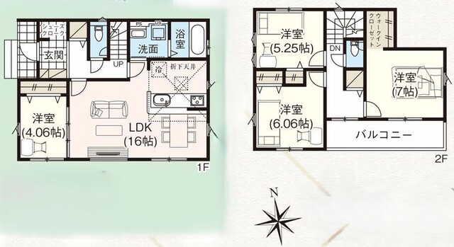 グラファーレ4319川口市安行原１４期１棟の見取り図