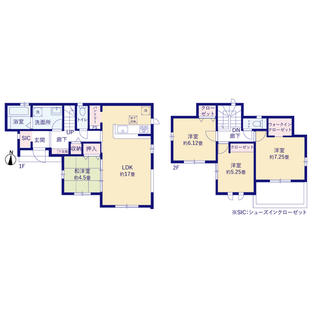 グラファーレ4322柏市みどり台８期１棟の見取り図