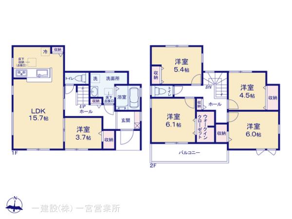 リーブルガーデン江南市河野町第２の見取り図
