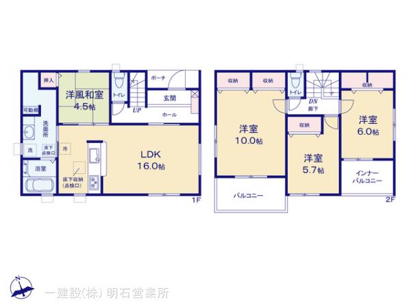 リーブルガーデン西区竹の台６期の見取り図