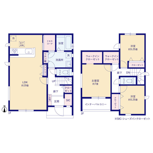 グラファーレ4392広島市伴東２期２棟の見取り図