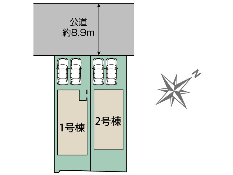 ブルーミングガーデン広島市南区向洋新町２丁目２棟の見取り図