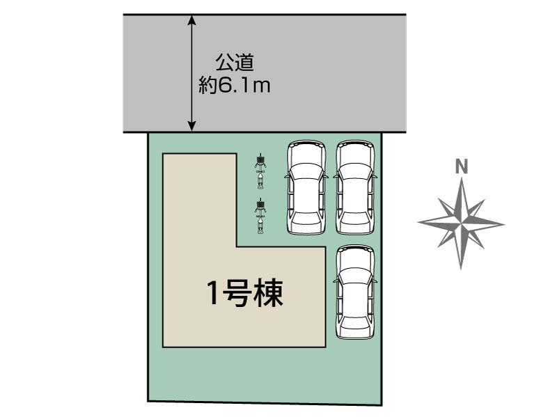 ブルーミングガーデン広島市佐伯区美鈴が丘緑２丁目１棟の見取り図