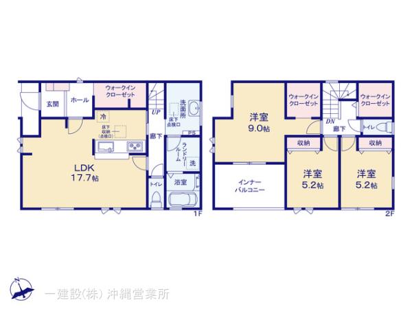 リーブルガーデンうるま市石川第５の見取り図