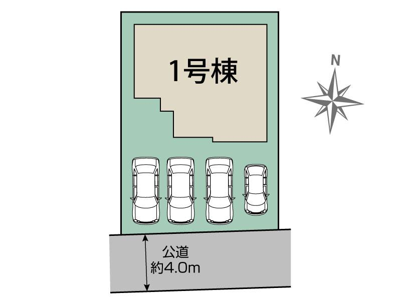 ブルーミングガーデン島田市旭３丁目３期１棟の見取り図