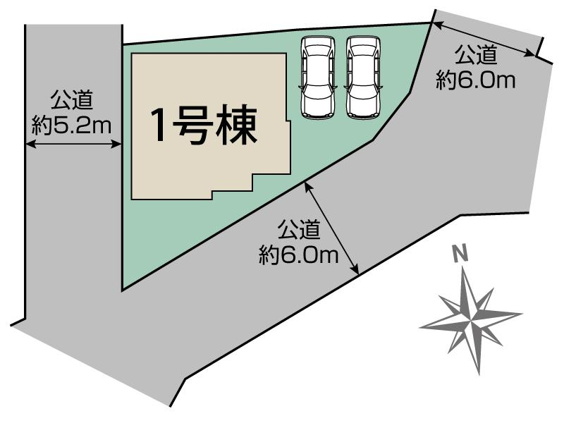 ブルーミングガーデン一宮市宮地１丁目１棟の見取り図