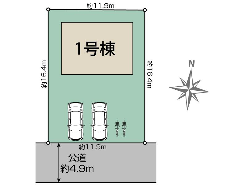 泉南市新家1棟 区画図