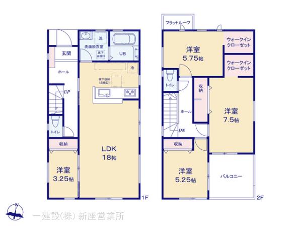 リーブルガーデン所沢下安松第七の見取り図