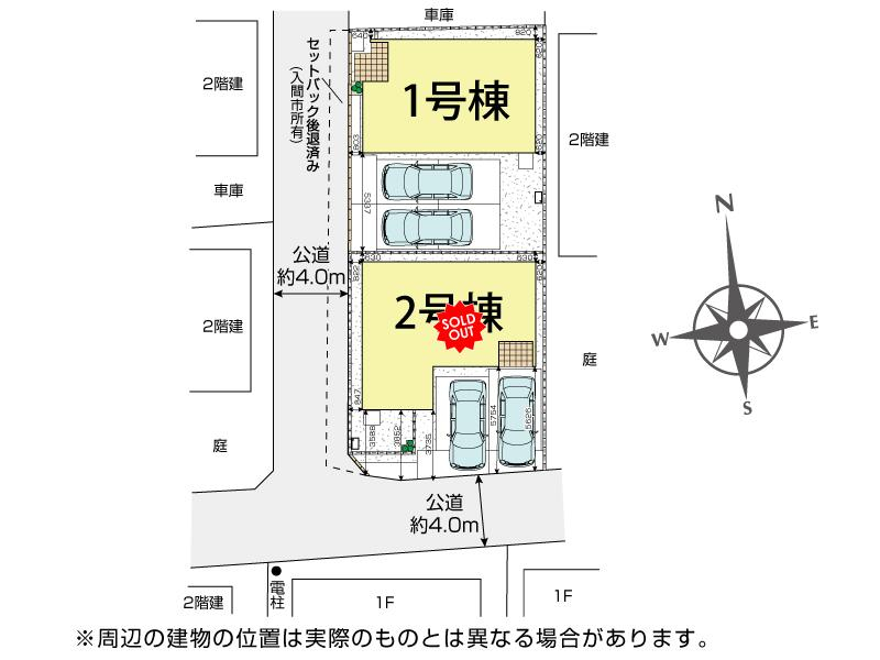 ブルーミングガーデン入間市宮前町２棟の見取り図