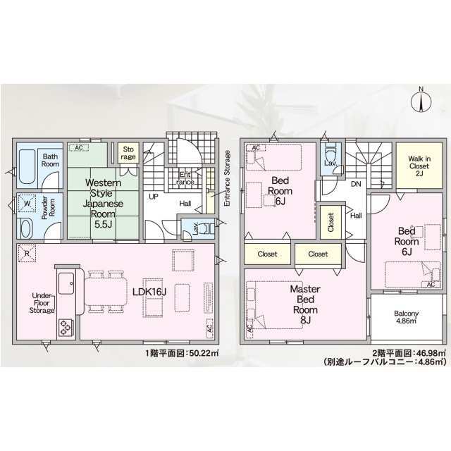 クレイドルガーデン岐阜市六条大溝 第4の見取り図