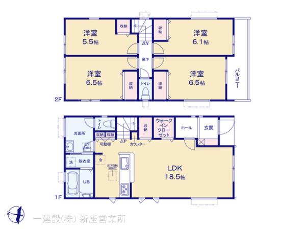 リーブルガーデン新座新堀第二の見取り図