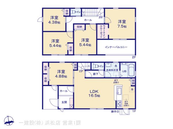 リーブルガーデン中央区花川町の見取り図