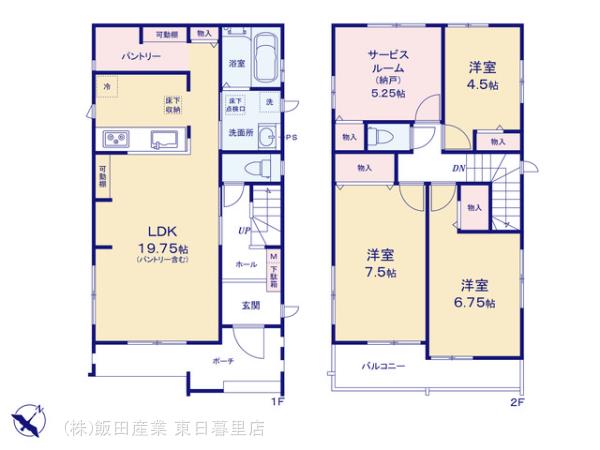 ハートフルタウン市川市入船4番の見取り図