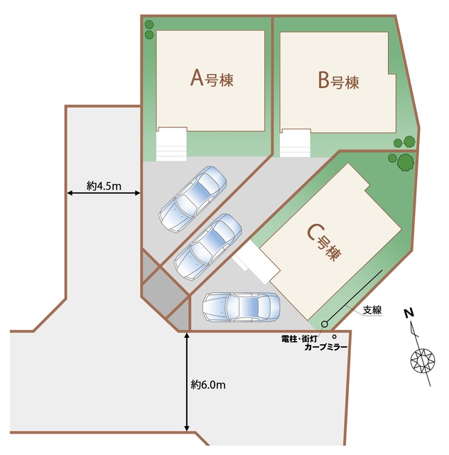 ハートフルタウン(立)国立富士見台3期の見取り図