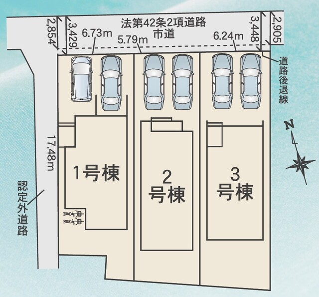 リナージュ広島市安佐南区川内２丁目０１期の見取り図