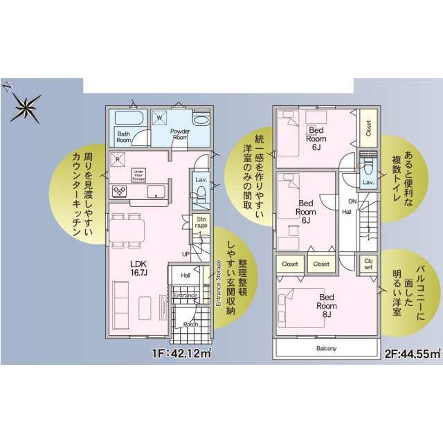 クレイドルガーデン多賀城市下馬 第7の見取り図